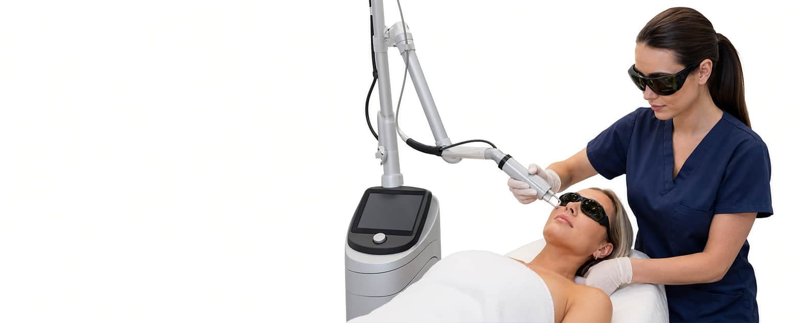 CO2 laser resurfacing training course treatment demonstration