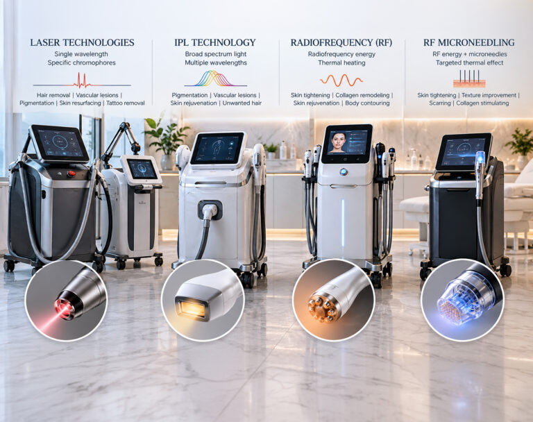 Comparison of CO2 Er:YAG Er:Glass and Thulium aesthetic laser resurfacing technologies